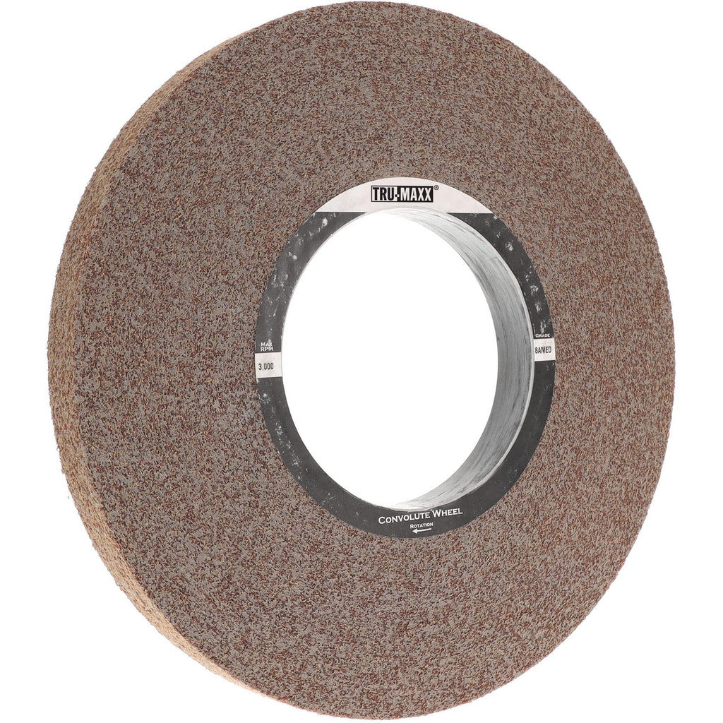 Tru-Maxx 66261114527 Tru-Maxx Deburring Wheel: 12" Dia, 1" Face Width, 5" Hole, 8 (66261114527)