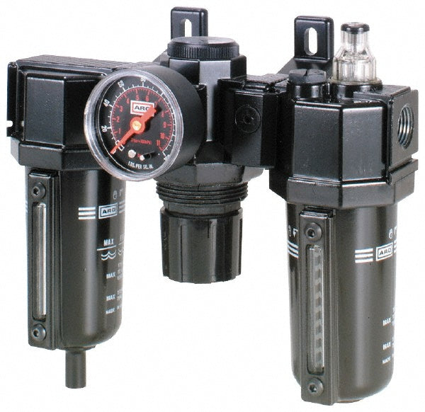 ARO/Ingersoll-Rand C38221-610 ARO/Ingersoll-Rand FRL Combination Unit: 1/4" NPT, Compact, 2 Pc. (C38221-610)