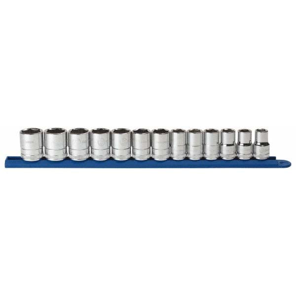 GEARWRENCH 80702 GEARWRENCH Socket Set: Standard, 13 Pc, 1/2" Drive, 12.00 to 24.00 mm (80702)
