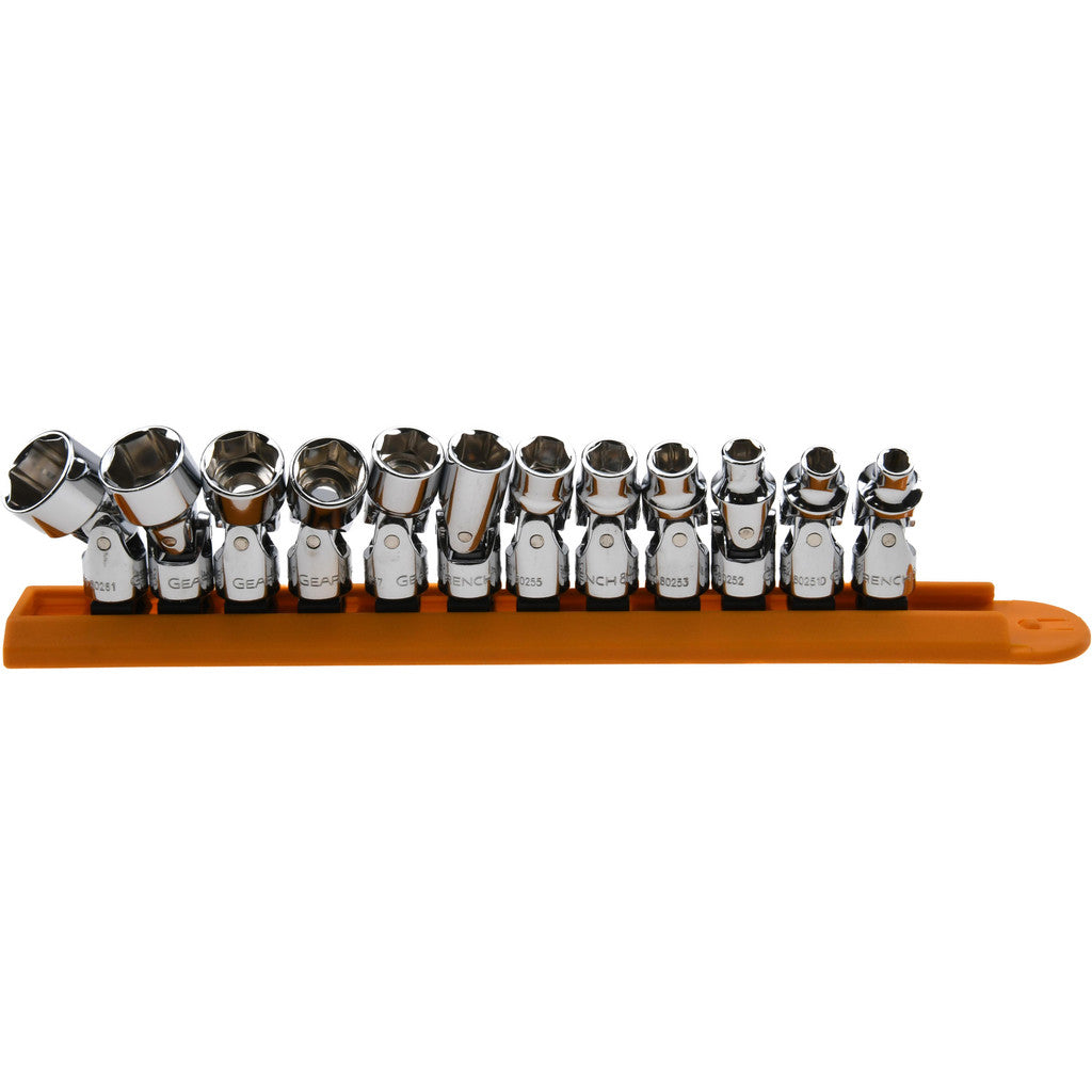 GEARWRENCH 80311 GEARWRENCH Socket Set: Standard, 12 Pc, 1/4" Drive, 5.00 to 15.00 mm (80311)