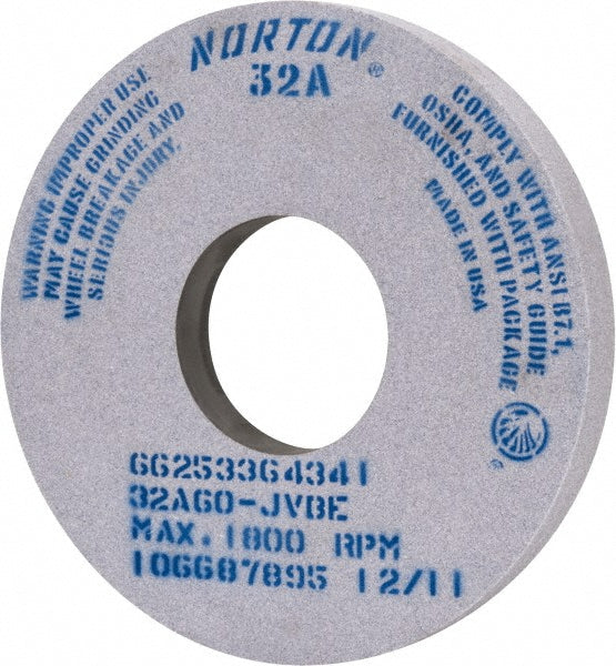 Norton 66253364341 Norton Surface Grinding Wheel: 14" Dia, 1-1/2" Thick, 5" Arbor, 60 (66253364341)
