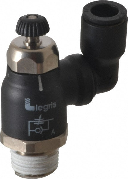 Legris 7045 60 18 Legris Compact & Swivel Outlet Air Flow Control Valve: Tube x NPT (7045 60 18)