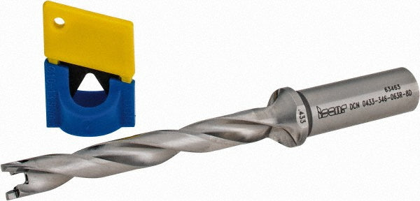 Iscar 3202717 Iscar Replaceable-Tip Drill: 0.4330" to 0.4690", 3.4600" Max Depth (3202717)