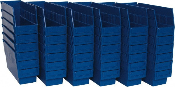 Quantum Storage QSB201BLCS Quantum Storage Polypropylene Hopper Shelf Bin: 4-3/8" - Pack of 36 (QSB201BLCS)