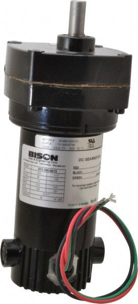 Bison Gear 011-190-0013 Bison Gear Parallel Gear Motor: 139 RPM, 20 in/lb Max, Parallel (011-190-0013)