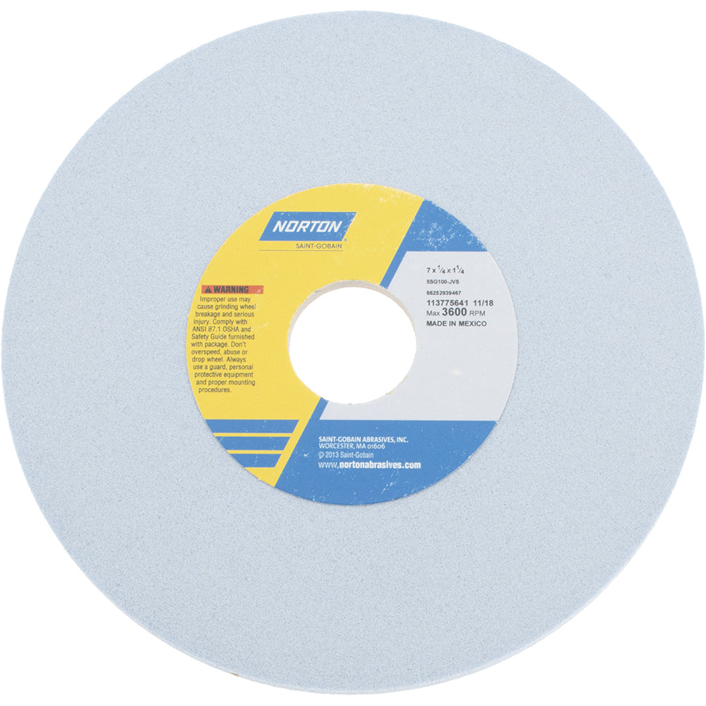 Norton 66252939467 Norton Surface Grinding Wheel: 7" Dia, 1/4" Thick, 1-1/4" Arbor (66252939467)