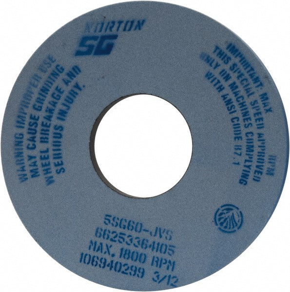 Norton 66253364105 Norton Surface Grinding Wheel: 14" Dia, 1-1/2" Thick, 5" Arbor, 60 (66253364105)