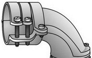 O-Z Gedney Fittings AC200T - 2 In 90 Deg Conn Ac/Fmc Insul (AC200T)