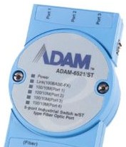 Advantech Ethernet Switches ADAM-6521/ST-AE - 5-port Switch w/1 M-Mode ST Type Fiber P (ADAM-6521/ST-AE)