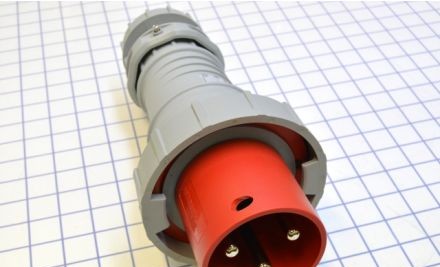 Arrow-Hart Plugs & Receptacles AH3100P7W - Plug Pin&Sleeve 100A 480V 2P3W WT RD (AH3100P7W)