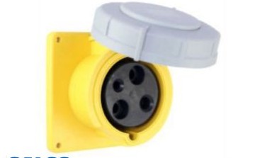 Arrow-Hart Plugs & Receptacles AH3100R4W - Receptacle Pin&Sleeve 100A 125V 2P3W WT YL (AH3100R4W)