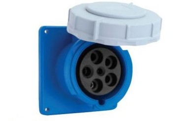 Arrow-Hart Plugs & Receptacles AH3125R6W - Receptacle Pin&Sleeve 125A 220-240V 2P3W WT BL (AH3125R6W)