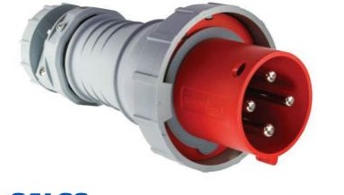 Arrow-Hart Plugs & Receptacles AH330P7W - Plug Pin&Sleeve 30A 480V 2P3W WT RD (AH330P7W)