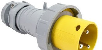Arrow-Hart Plugs & Receptacles AH360P4W - Plug Pin&Sleeve 60A 125V 2P3W WT YL (AH360P4W)