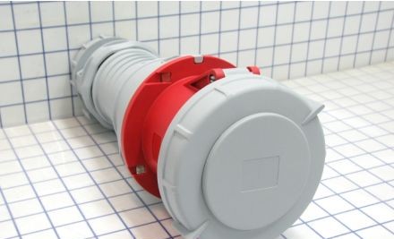 Arrow-Hart Plugs & Receptacles AH4100C7W - Connector Pin&Sleeve 100A 480V 3PH 3P4W WT RD (AH4100C7W)