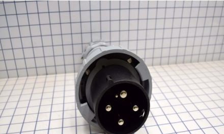 Arrow-Hart Plugs & Receptacles AH4100P5W - Plug Pin&Sleeve 100A 600V 3PH 3P4W WT BK (AH4100P5W)