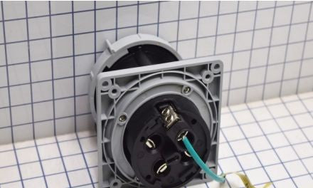 Arrow-Hart Plugs & Receptacles AH4100R5W - Receptacle Pin&Sleeve 100A 600V 3PH 3P4W WT BK (AH4100R5W)