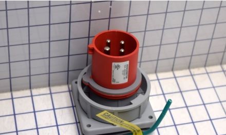 Arrow-Hart Plugs & Receptacles AH430B7W - Inlet Pin&Sleeve 30A 480V 3PH 3P4W WT RD (AH430B7W)