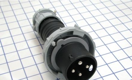 Arrow-Hart Plugs & Receptacles AH430P5W - Plug Pin&Sleeve 30A 600V 3PH 3P4W WT BK (AH430P5W)