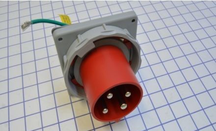 Arrow-Hart Plugs & Receptacles AH460B7W - Inlet, 60A/480V 3Ph, 3P-4W, Wt/Rd (AH460B7W)