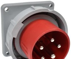 Arrow-Hart Plugs & Receptacles AH530B7W - Inlet Pin&Slv 30A277/480V 3PH 4P5W WT RD (AH530B7W)