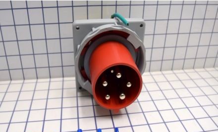 Arrow-Hart Plugs & Receptacles AH560B7W - Inlet Pin&Slv 60A277/480V 3PH 4P5W WT RD (AH560B7W)