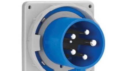 Arrow-Hart Plugs & Receptacles AH560B9W - Inlet Pin&Slv 60A120/208V 3PH 4P5W WT BL (AH560B9W)
