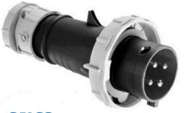 Arrow-Hart Plugs & Receptacles AH560P5W - Plug Pin&Slv 60A 347/600V 3PH 4P5W WT BK (AH560P5W)