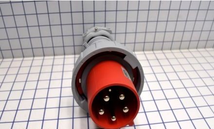 Arrow-Hart Plugs & Receptacles AH560P7W - Plug Pin&Slv 60A 277/480V 3PH 4P5W WT RD (AH560P7W)