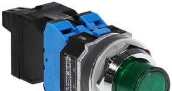 IDEC Switches ALD212620DNUG - Pushbutton, Mom, Grn, Ext, 120VAC XFMR (ALD212620DNUG)