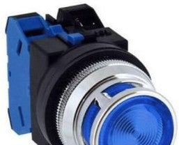 IDEC Switches AOLD212602DNUS - Pushbutton, 30mm PB Mnt 120V TR 2NC Blu (AOLD212602DNUS)