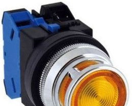 IDEC Switches AOLFD224602DNUY - Pushbutton, 30mm PB FS Mnt 240V TR 2NC Yel (AOLFD224602DNUY)