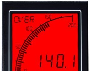 Trumeter Panel Meters & Gauges APM-AMP-APO - AMMETER, POS LCD WITH OUTPUTS (APM-AMP-APO)