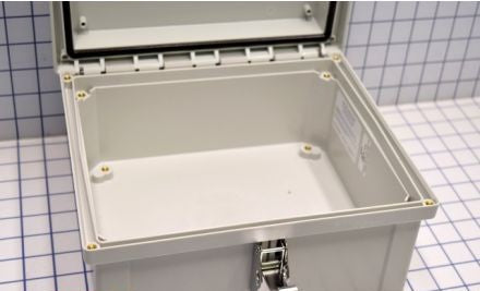 Fibox Enclosures AR1084CHSSL - HingedOpaqueCoverw/S.S.LockableLatch (AR1084CHSSL)