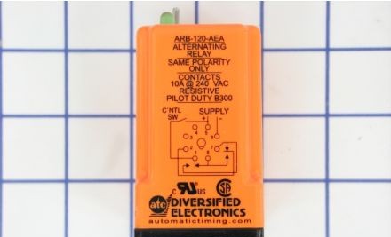 Diversified Electronics Relays ARB120AEA - Alternating Relay, 120VAC/DC, DPDT Cross-Wired (ARB120AEA)