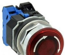 IDEC Switches AVLD3QH202DNUR - Pushbutton, 30mm Estop Turn 120V 2NC Red (AVLD3QH202DNUR)