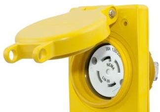 Bryant Electric Plugs & Receptacles BRY69W74 - Watertight Series, Locking Receptacle, 30A (BRY69W74)