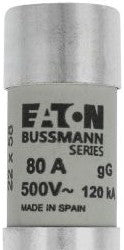 Bussmann Fuses C22G80 - Eaton Bussmann series low voltage 22 x 58 mm (C22G80)
