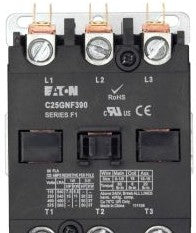 Cutler Hammer C25GNF390A - DP Contactor, 3-P N/O, 120VAC Coil, Box Lug (C25GNF390A)