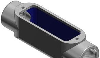 Thomas & Betts Conduit Outlet Bodies C88 - BlueKote Thru-Feed Form 8, 3 Inch Conduit Body, Body (C88)