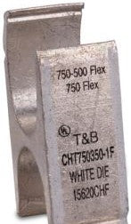 Blackburn CHT750350-1F - Copper H-Tap for Wire Range Main: 750-500 (CHT750350-1F)