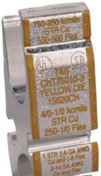 Blackburn CHT750350-2 - Copper H-Tap for Wire Range Main: 750-500 (CHT750350-2)
