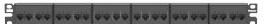 Panduit Network Panels CP246X88BL - Coupler patch panel, 24 ports, flat, 1 RU (CP246X88BL)