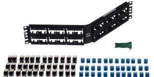 Panduit Network Panels CPPKLA6ATG48WBL - The Mini-Com Angled Modular Patch Panel (CPPKLA6ATG48WBL)