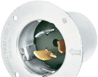 Bryant Electric Plugs & Receptacles CS8275A - Locking Devices, Industrial, Flanged Inlet, 50A (CS8275A)