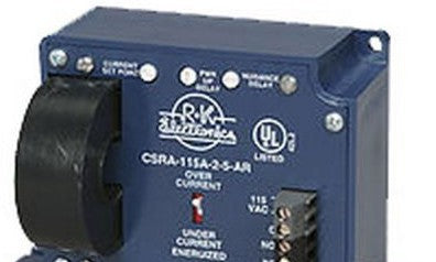 RK Electronics Protection Relays CSRA-115A-2-5-AR - 115VAC ADJUSTABLE 5AMPS-AUTO (CSRA-115A-2-5-AR)