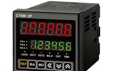 Autonics Counters CT6M-2P2T - Counter&Timer, W72xH72mm, 6-Digit, LED, 2 (CT6M-2P2T)