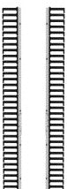 Panduit Enclosures D12FBW - The cable management fingers include mounting (D12FBW)