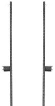 Panduit Enclosures D2ERTB - The 12-24 tapped equipment rails are designed for (D2ERTB)