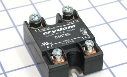 Crydom Relays D4875K - SOLID STATE RELAY, 75A, 480VAC WITH HEX (D4875K)